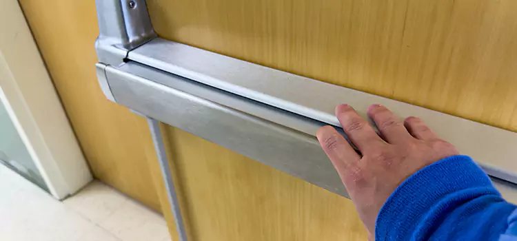 Installing a Push Bar on a Door San Clemente